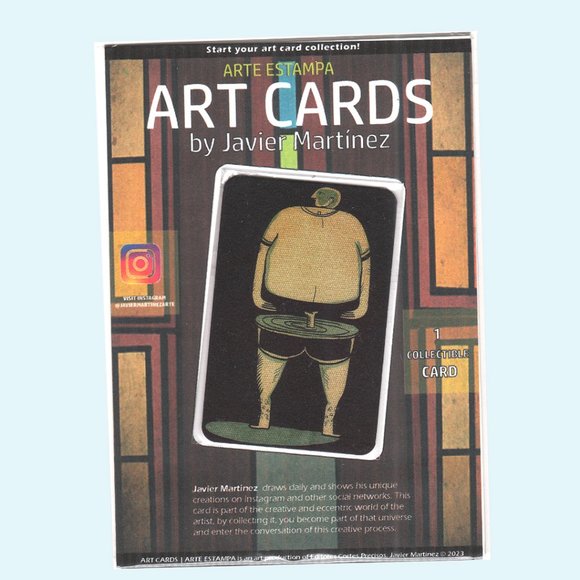 ART CARDS [ CUT IN HALF ]  Digital Drawings by Javier Martinez - Picture 1 of 3